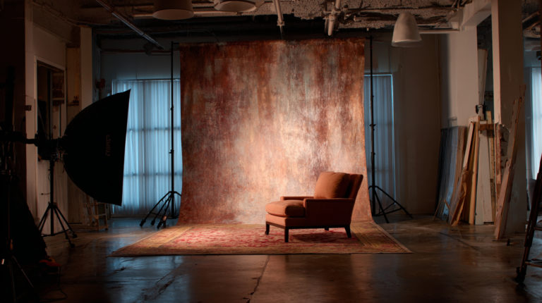Perfect photography backdrop in studio