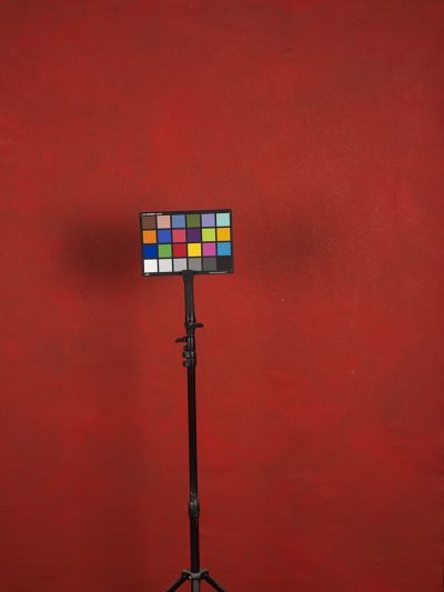 Red Hand Painted Backdrop Mid Text ST Size 15493 Ton